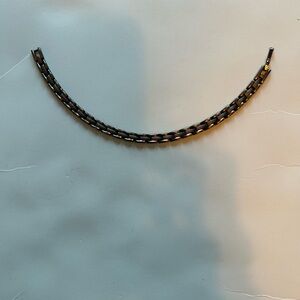 Braided copper titanium bracelet, 8”